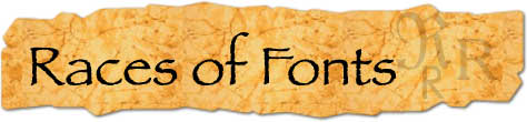 Font Races Banner Logo