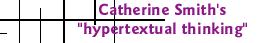 Catherine Smith's "hypertextual thinking"